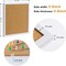 4 Pack Cork Bulletin Board with Push Pins and Wood Clips - 12x12 (White Framed)